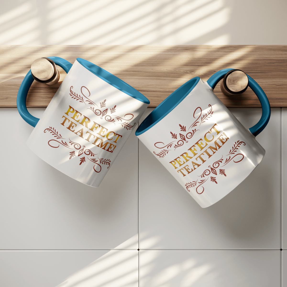 Perfect Teatime 11oz Light Blue MugCustomly Gifts