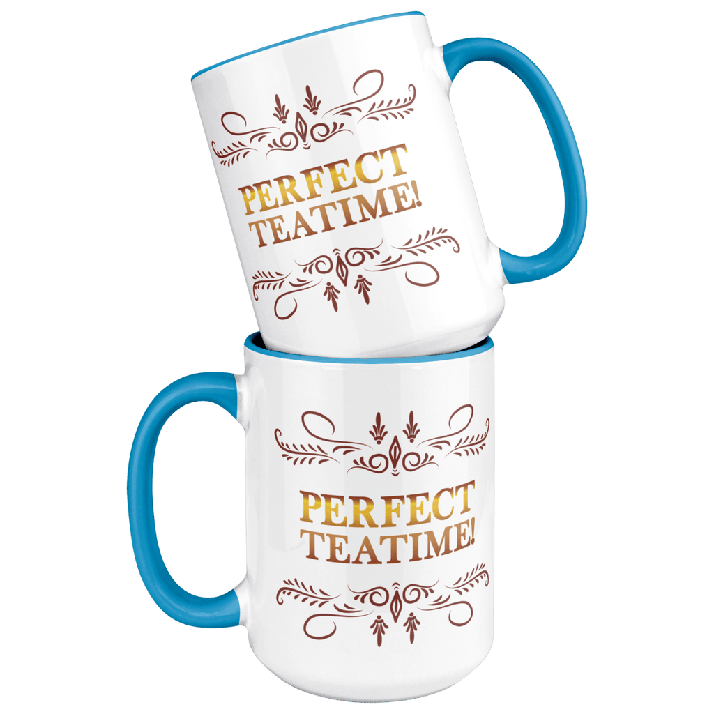 Perfect Teatime 15oz Light Blue MugCustomly Gifts