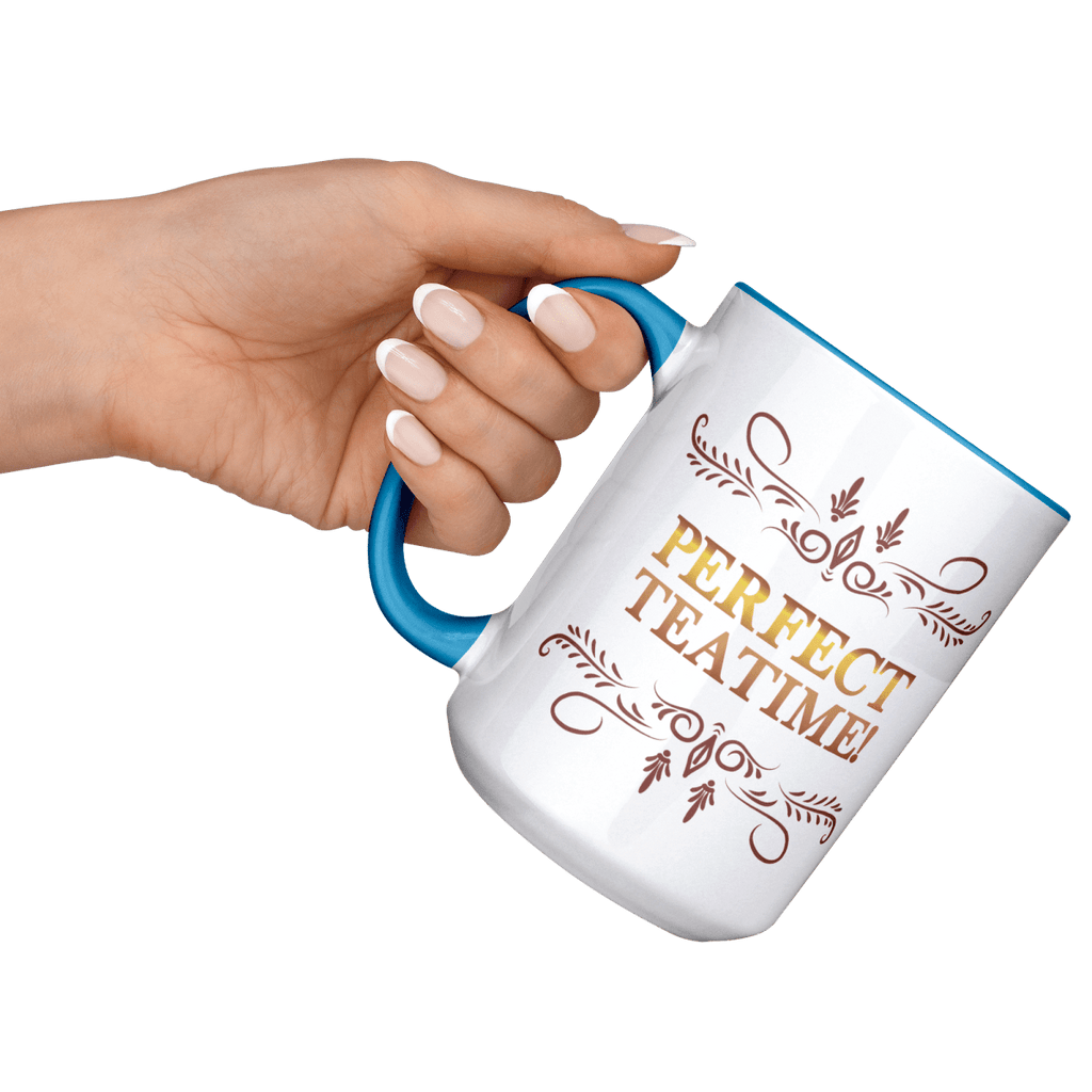 Perfect Teatime 15oz Light Blue MugCustomly Gifts
