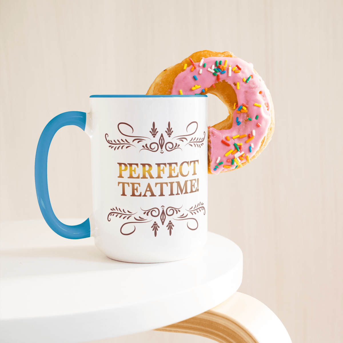Perfect Teatime 15oz Light Blue MugCustomly Gifts