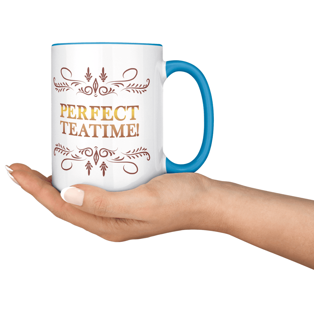 Perfect Teatime 15oz Light Blue MugCustomly Gifts