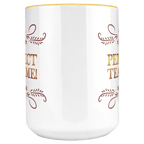 Perfect TeaTime 2 Tone White - Yellow 15oz MugCustomly Gifts
