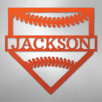 Personal Home Base Personalized Steel Metal Sign Wall ArtCustomly Gifts