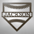 Personal Home Base Personalized Steel Metal Sign Wall ArtCustomly Gifts