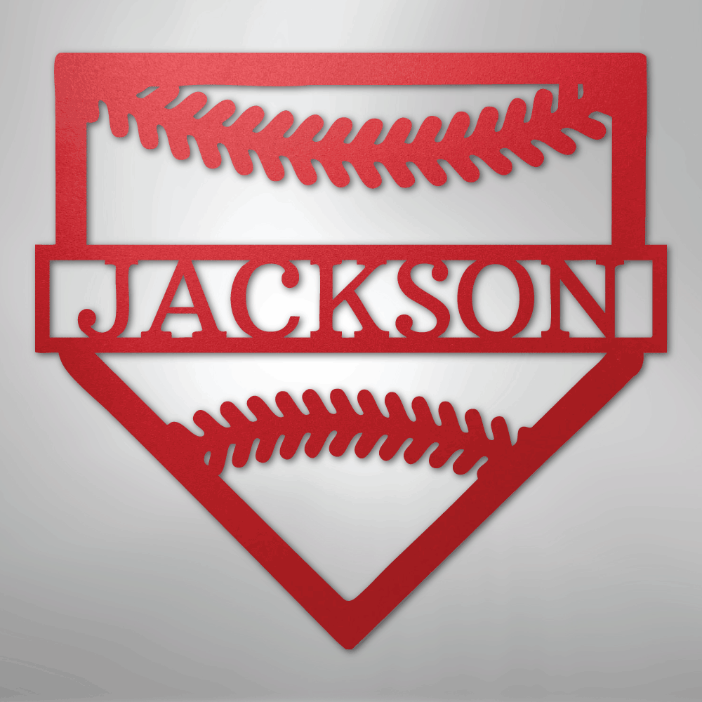 Personal Home Base Personalized Steel Metal Sign Wall ArtCustomly Gifts