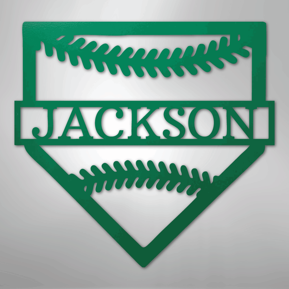 Personal Home Base Personalized Steel Metal Sign Wall ArtCustomly Gifts