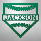 Personal Home Base Personalized Steel Metal Sign Wall ArtCustomly Gifts