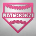 Personal Home Base Personalized Steel Metal Sign Wall ArtCustomly Gifts