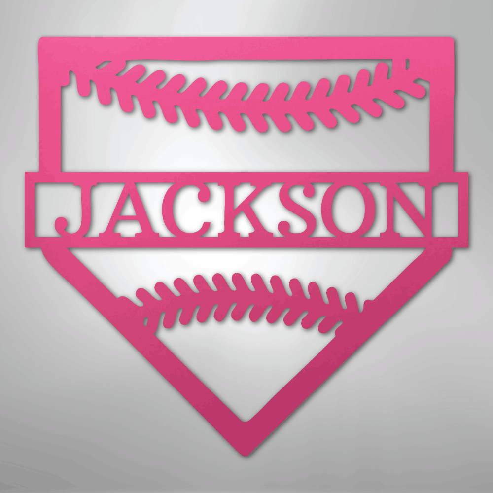 Personal Home Base Personalized Steel Metal Sign Wall ArtCustomly Gifts