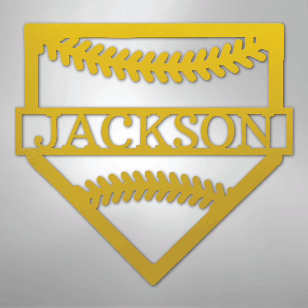 Personal Home Base Personalized Steel Metal Sign Wall ArtCustomly Gifts