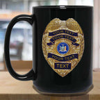 Personalized Police Officer Badge State Seal MugsCustomly Gifts