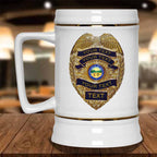 Personalized Police Officer Badge State Seal MugsCustomly Gifts