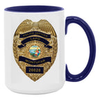 Personalized Police Officer Gold Badge State Seal MugsCustomly Gifts