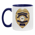 Personalized Police Officer Gold Badge State Seal MugsCustomly Gifts