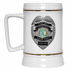 Personalized Police Officer Silver Badge State Seal MugsCustomly Gifts