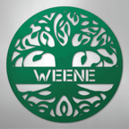 Personalized Tree of Life Steel Metal Sign Wall ArtCustomly Gifts