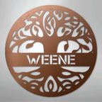 Personalized Tree of Life Steel Metal Sign Wall ArtCustomly Gifts