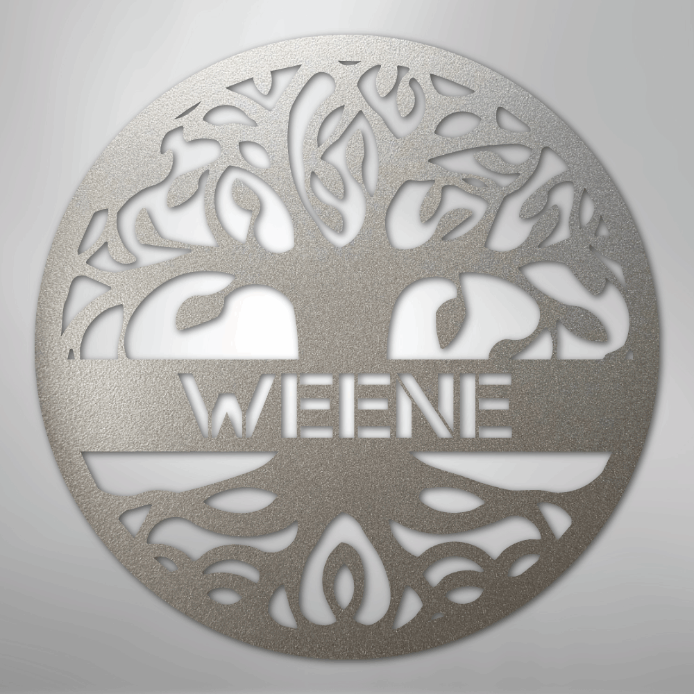 Personalized Tree of Life Steel Metal Sign Wall ArtCustomly Gifts