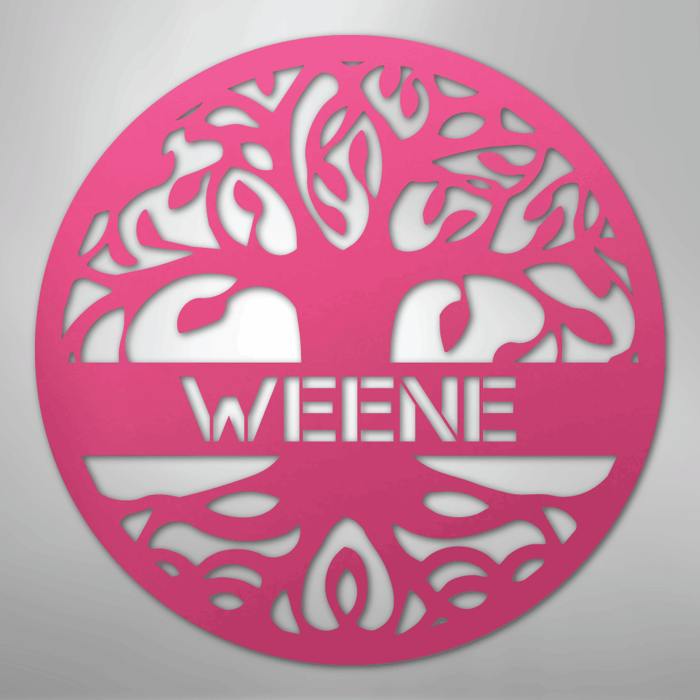 Personalized Tree of Life Steel Metal Sign Wall ArtCustomly Gifts