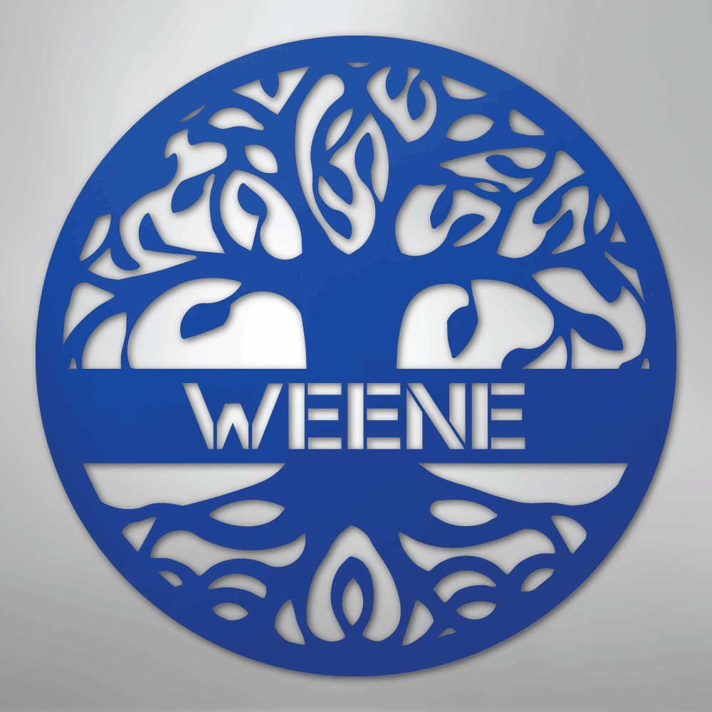 Personalized Tree of Life Steel Metal Sign Wall ArtCustomly Gifts