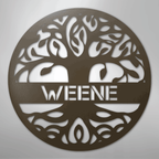Personalized Tree of Life Steel Metal Sign Wall ArtCustomly Gifts
