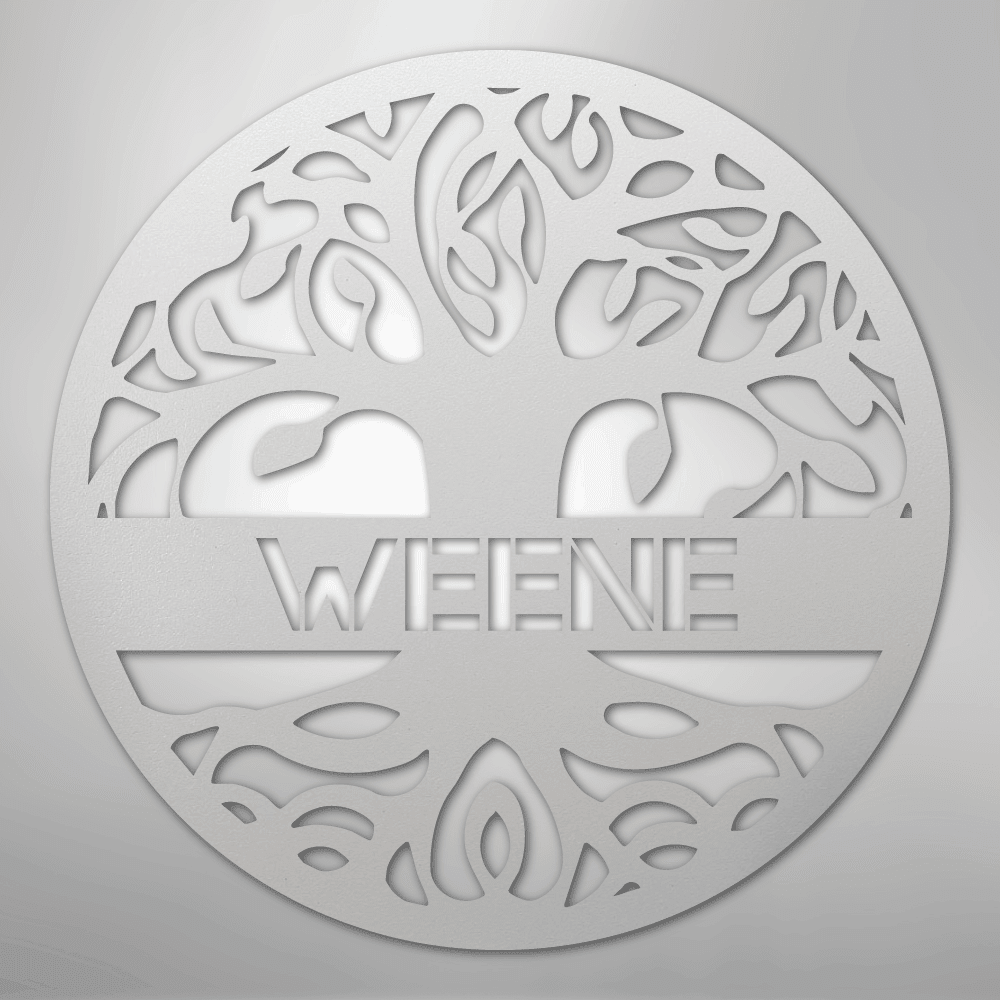 Personalized Tree of Life Steel Metal Sign Wall ArtCustomly Gifts