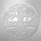 Personalized Tree of Life Steel Metal Sign Wall ArtCustomly Gifts