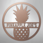 Pineapple Personalized Steel Metal Sign Wall ArtCustomly Gifts
