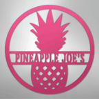 Pineapple Personalized Steel Metal Sign Wall ArtCustomly Gifts