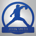 Pitch Perfect Baseball Personalized Steel Metal Sign Wall ArtCustomly Gifts