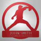 Pitch Perfect Baseball Personalized Steel Metal Sign Wall ArtCustomly Gifts