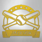 Play Ball Baseball Personalized - Steel Metal Sign Wall ArtCustomly Gifts