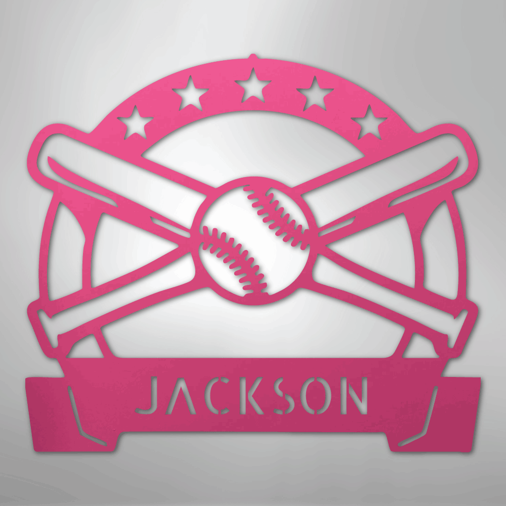 Play Ball Baseball Personalized - Steel Metal Sign Wall ArtCustomly Gifts