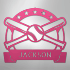 Play Ball Baseball Personalized - Steel Metal Sign Wall ArtCustomly Gifts