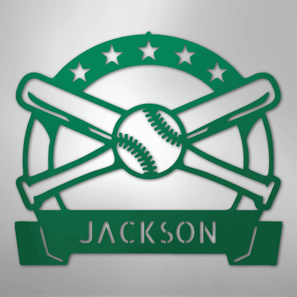 Play Ball Baseball Personalized - Steel Metal Sign Wall ArtCustomly Gifts