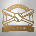 Play Ball Baseball Personalized - Steel Metal Sign Wall ArtCustomly Gifts