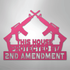 Protected by 2nd Amendment - Steel Metal Sign Wall ArtCustomly Gifts