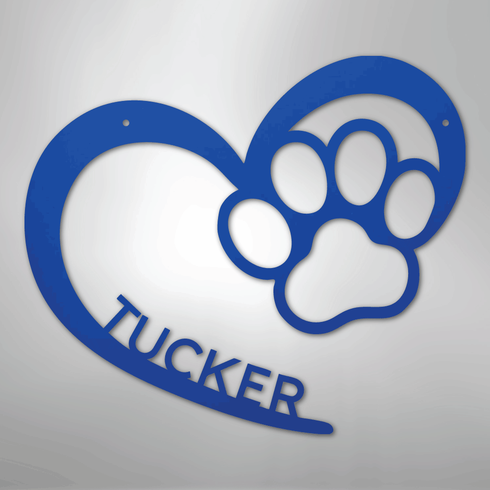 Puppy Love Personalized Steel Metal Sign Wall ArtCustomly Gifts