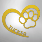 Puppy Love Personalized Steel Metal Sign Wall ArtCustomly Gifts