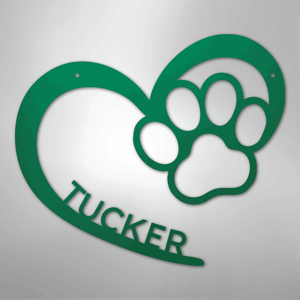 Puppy Love Personalized Steel Metal Sign Wall ArtCustomly Gifts