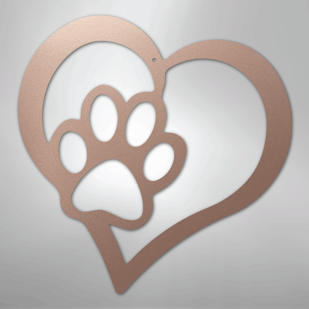 Puppy Love Steel Metal Sign Wall ArtCustomly Gifts