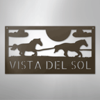 Racing Horses Personalized Steel Metal Sign Wall ArtCustomly Gifts
