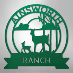 Ranch Sunset Personalized Steel Metal Sign Wall ArtCustomly Gifts