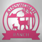 Ranch Sunset Personalized Steel Metal Sign Wall ArtCustomly Gifts