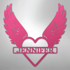Remembrance Heart & Wings Personalized Name Steel Metal SignCustomly Gifts
