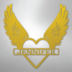 Remembrance Heart & Wings Personalized Name Steel Metal SignCustomly Gifts