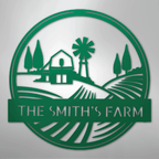 Rolling Fields Personalized Steel Metal Sign Wall ArtCustomly Gifts