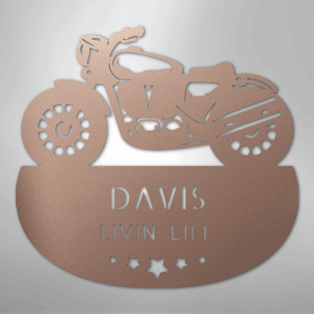 Rubber to the Road Personalized Steel Metal Sign Wall ArtCustomly Gifts