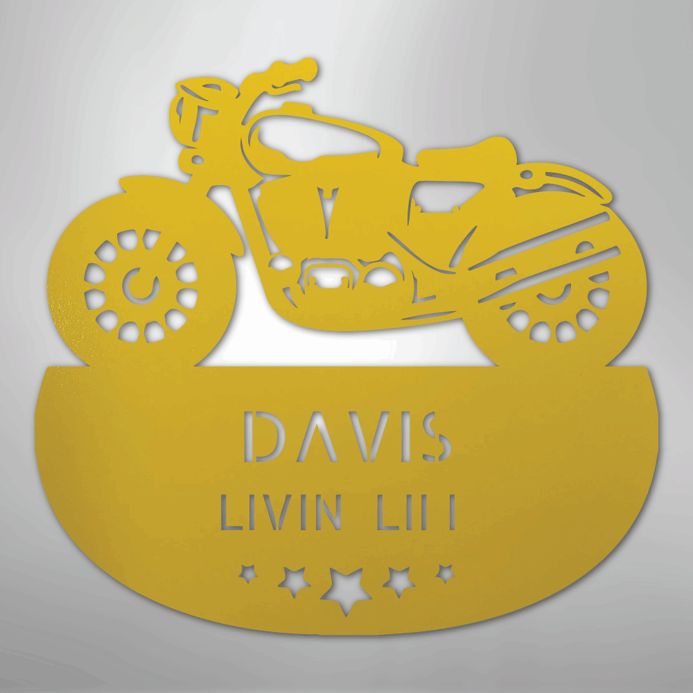 Rubber to the Road Personalized Steel Metal Sign Wall ArtCustomly Gifts