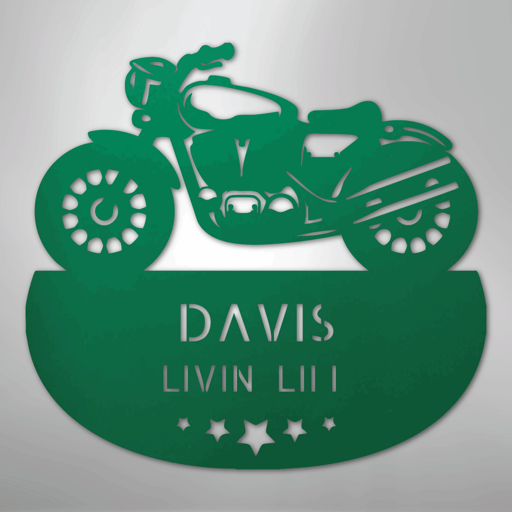 Rubber to the Road Personalized Steel Metal Sign Wall ArtCustomly Gifts